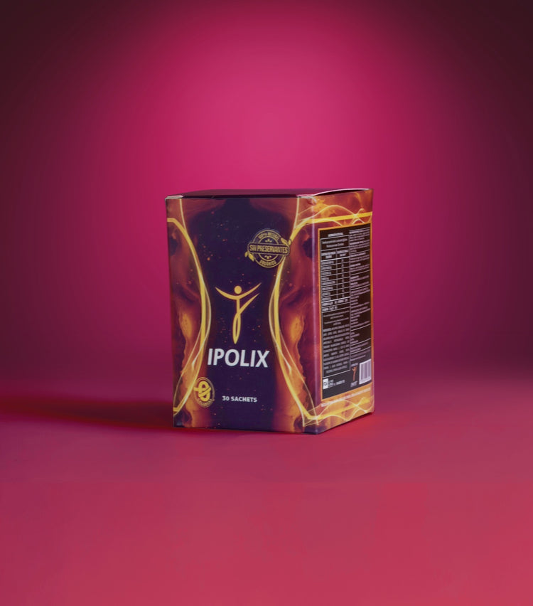Ipolix packaging on a pink background